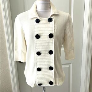Lauren Jeans Co Ralph Lauren Double-Breasted Sweater with Anchor Buttons